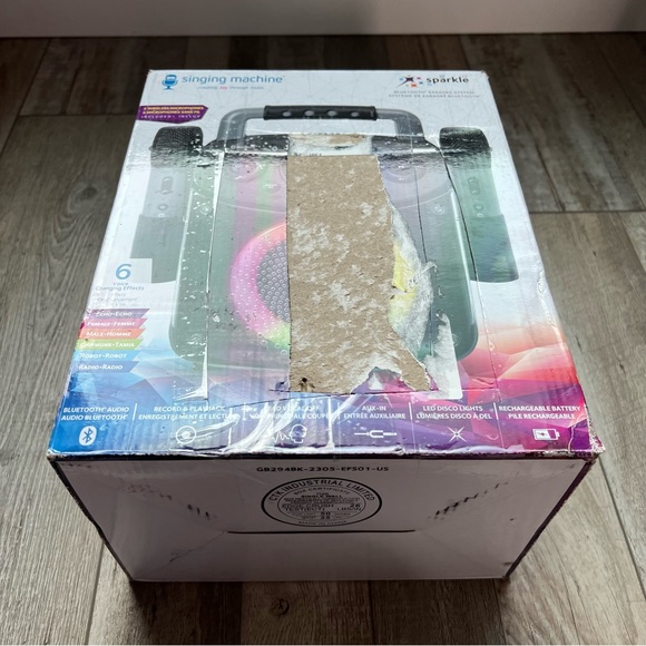 NIB The Singing Machine Mini Sparkle Karaoke Machine- Black - Picture 6 of 11